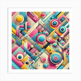 Abstract Geometric Pattern Art Print