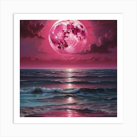 Pink Moon Art Print