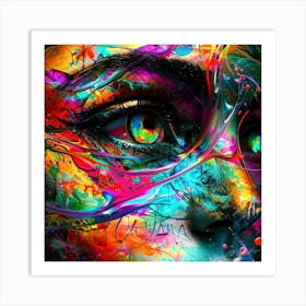 Psychedelic Eye - Belle View Art Print