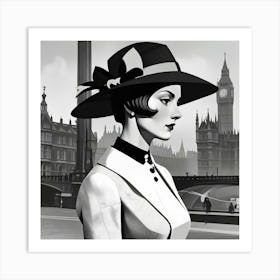 English lady in London 1 Art Print