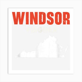 Windsor Virginia Usa State America Travel Virginian Art Print