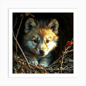 Wolf Cub Art Print