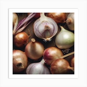 Onion Bunches 4 Art Print