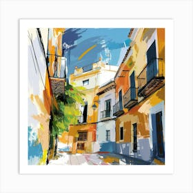 Street In Spain Art Print