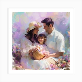 Easter Family Portrait Art Print