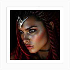 Amazone Warrior Woman Art Print