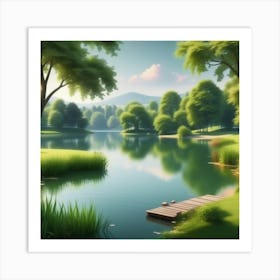 Landscape Painting 229 Art Print