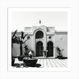 Courtyard Of The Hotel Art Print