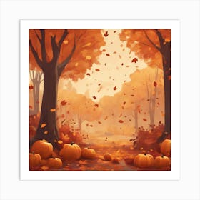 Autumn In The Woods 7 Art Print