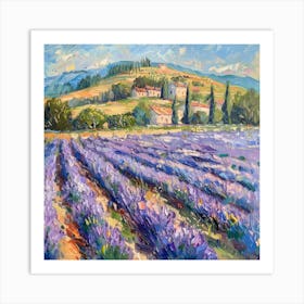 Lavender Field 14 Art Print