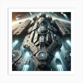 Heavy Armor Aegis Class Cruiser Converted Art Print