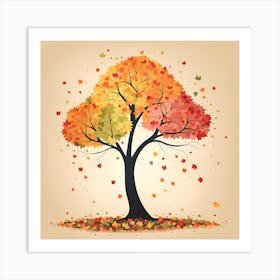 Seasons of Blossom 8 VECTOR ART Art Print