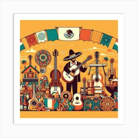 Mexican Music Art Print