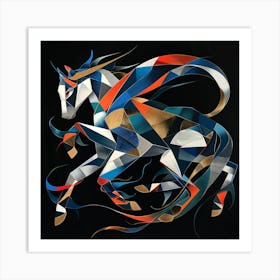 Abstract Horse Art Print