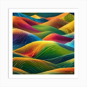 Colorful Landscape 6 Art Print