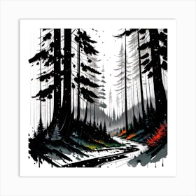 Forest Path 38 Art Print