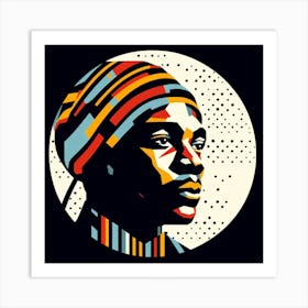 Portrait Of A Black Woman Art Print