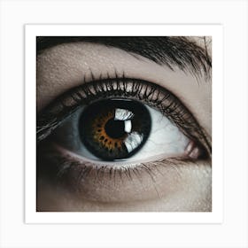 Close Up Of A Woman'S Eye 9 Art Print