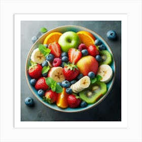 Fruit Salad In A Bowl 3 Art Print