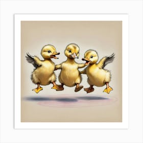 Ducklings 31 Art Print