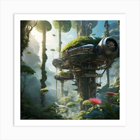 Futuristic City 6 Art Print