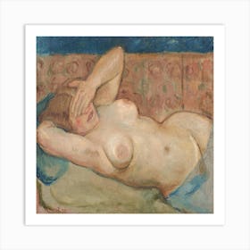 Reclining Nude (Shy) By Cyprián Majerník Art Print