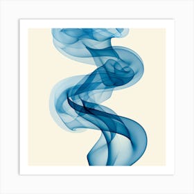 Blue Smoke 3 Art Print