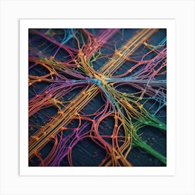 Abstract Network Art Print