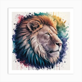 Lion Head Art Print