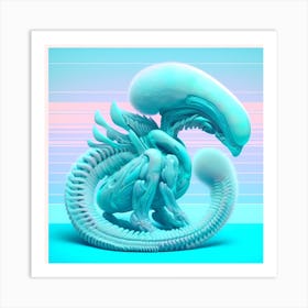 Alien Fuzzy Art Print