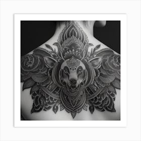 Wolf Tattoo Art Print