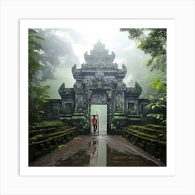 Entrance To A Temple Art Print