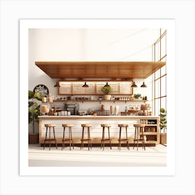 Coffee Shop Interior Art Print