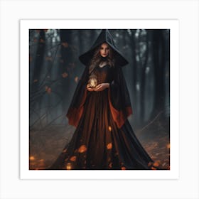 Witch In The Forest Art Print