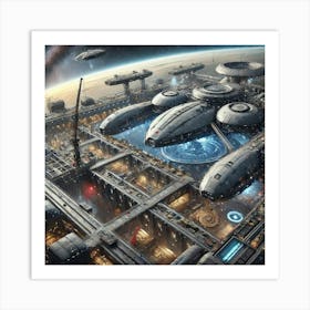 Stellar Forge Shipyards Converted Art Print