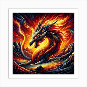 Dragon Fire 1 Art Print