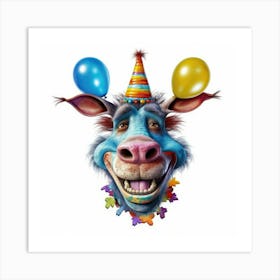 Donkey Birthday Art Print