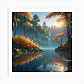 Autumn Forest 1 Art Print