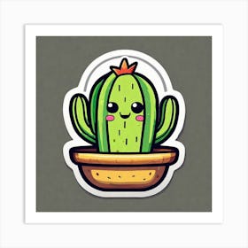Cactus Sticker 2 Art Print