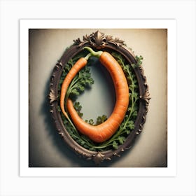 Carrots In A Frame 58 Art Print