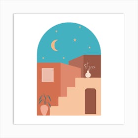 House At Night Art Print