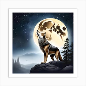 Howling Wolf 7 Art Print