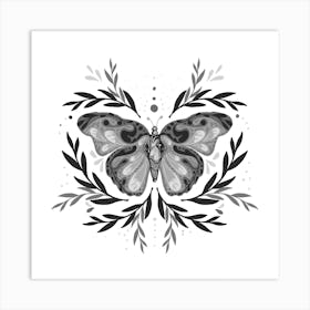 Mystic Butterfly Square Art Print