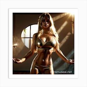 Golden Girl Art Print