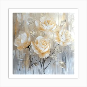 Yellow Roses Art Print