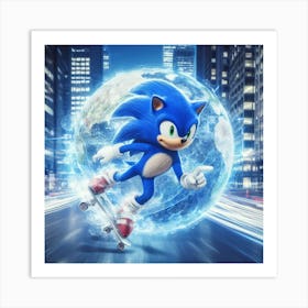 Sonic The Hedgehog 45 Art Print