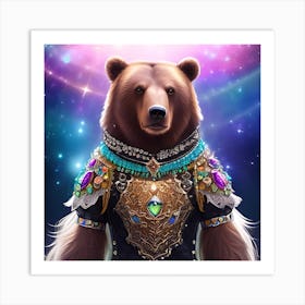 Bear In Armor Art Print