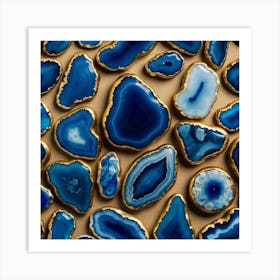 Default Blue Agate Art 2 Art Print