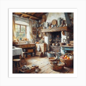 Country Kitchen Art Print