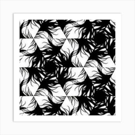 Abstract Black And White Pattern 5 Poster